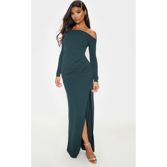PrettyLittleThing Dresses & Skirts - NWT Pretty Little Thing Bardot Maxi Dress Size 10